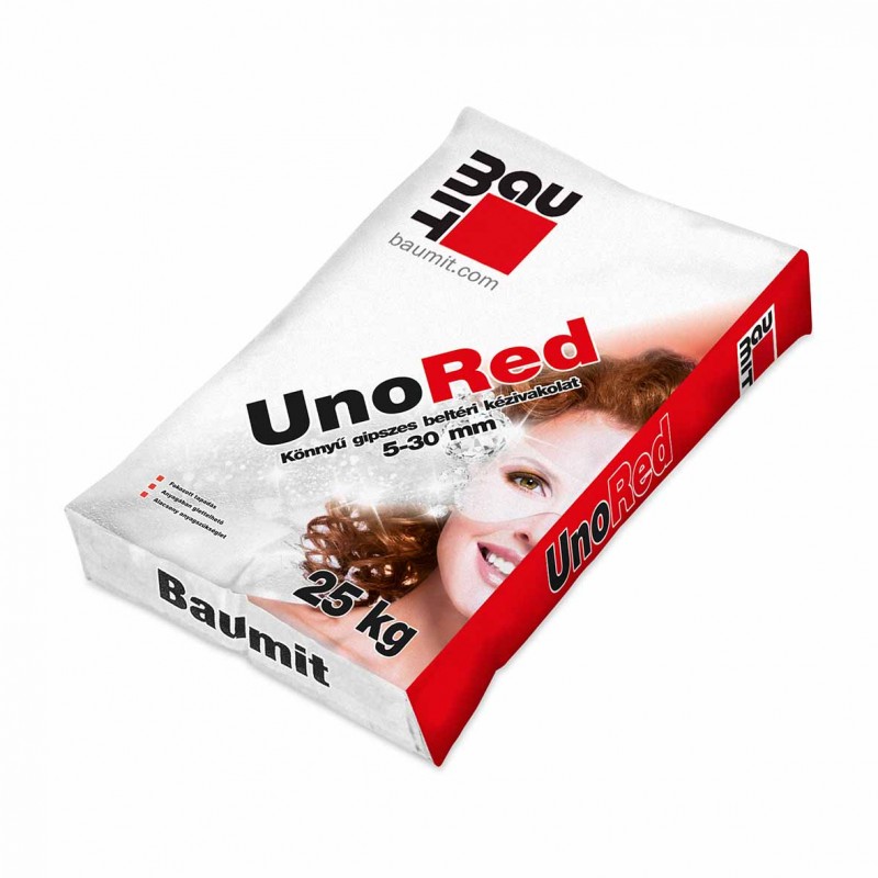 Baumit UnoRed könnyű gipszes beltéri kézivakolat - 25 kg