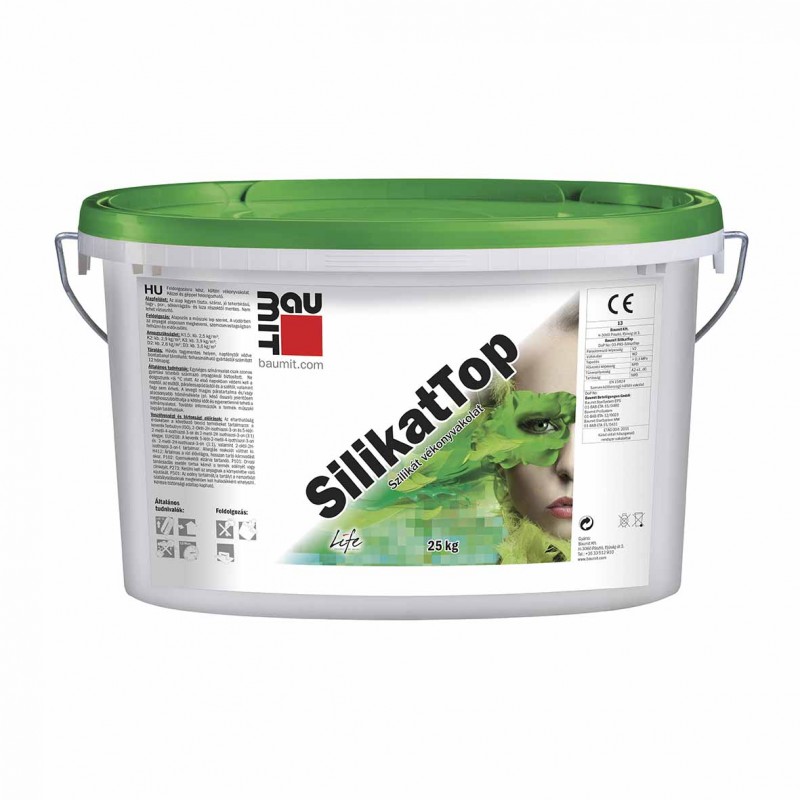 Baumit SilikatTop K2 szilikát vékonyvakolat 25kg - fehér