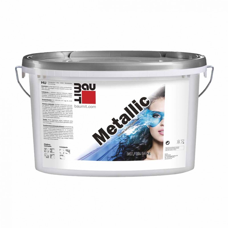 Baumit Metallic fémes hatású festék - 14 L