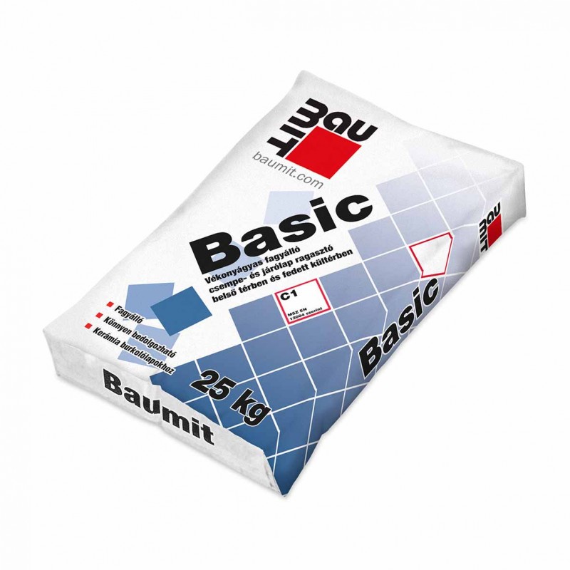 Baumit Basic - vékonyágyas burkolatragasztó - 25 kg