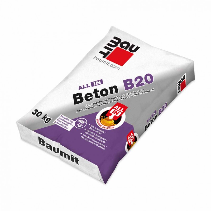 Baumit All In Beton B20 természetes szálerősítésű szárazbeton