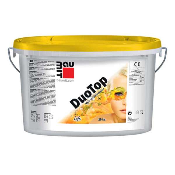 Baumit DuoTop 1,5K akril vékonyvakolat 25 kg - fehér