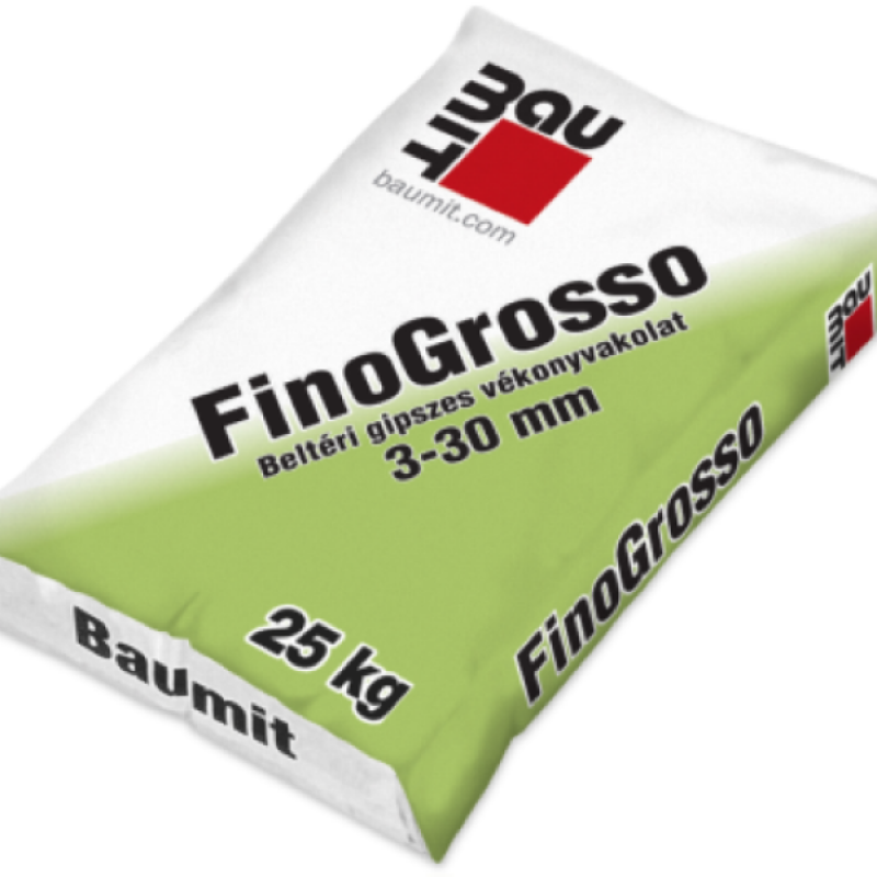 Baumit FinoGrosso - beltéri gipszes glettvakolat (3-30 mm) - 25 kg