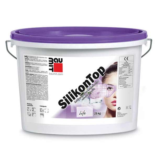 Baumit SilikonTop 3R szilikongyantás vékonyvakolat 25kg - II.színcsoport